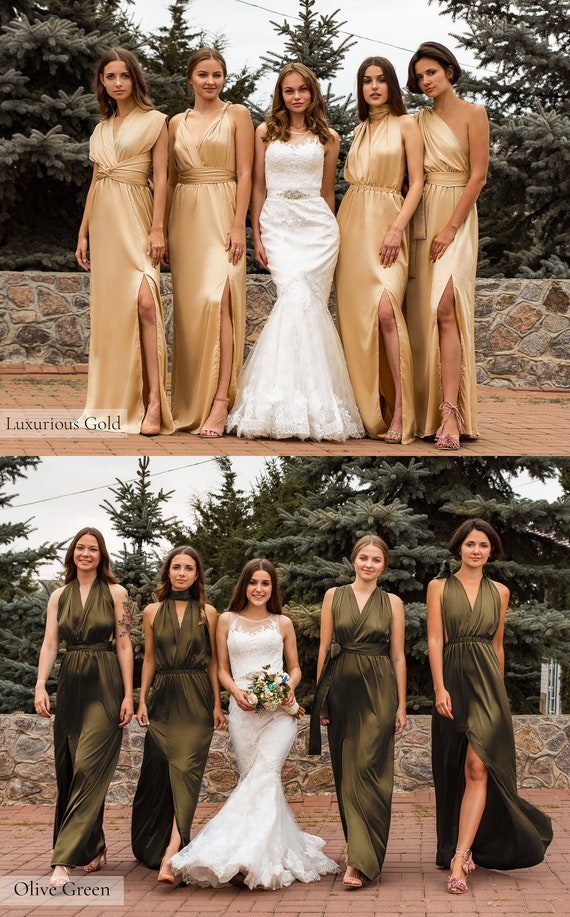 bronze bridesmaid dresses