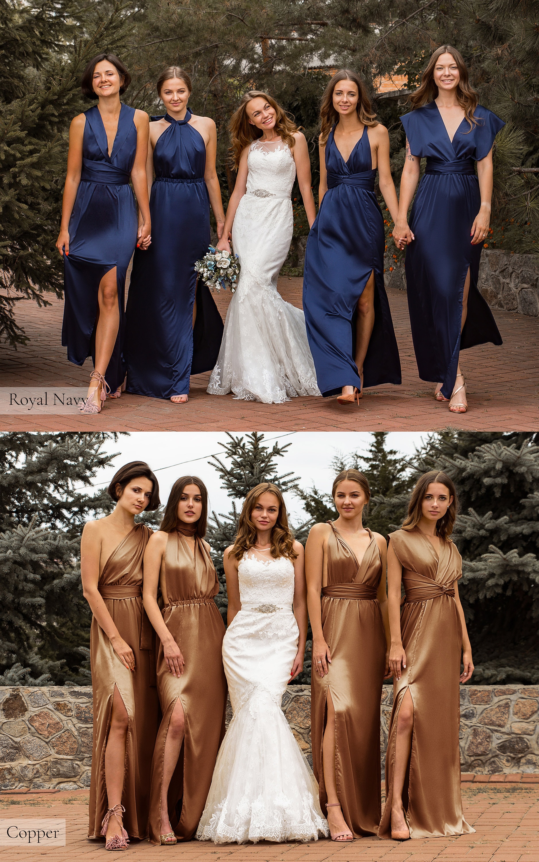prosecco bridesmaid dress Beach wedding dress with slit