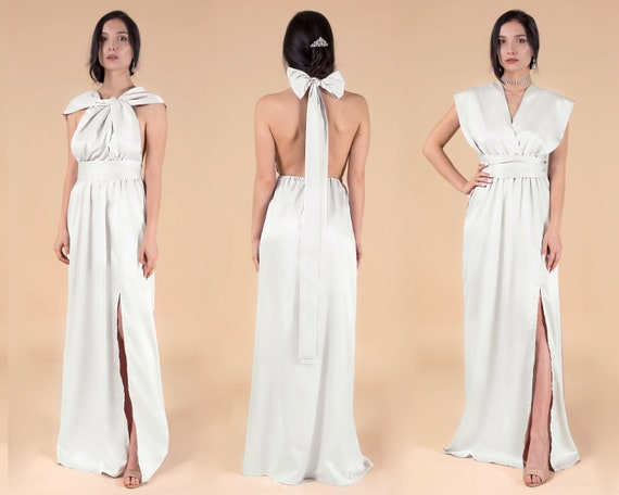 silk multiway dress