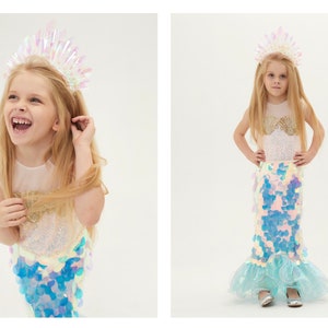 Baby girl sequin dress, baby mermaid dress, toddler mermaid dress, pink sequin baby dress, mermaid theme girl dress