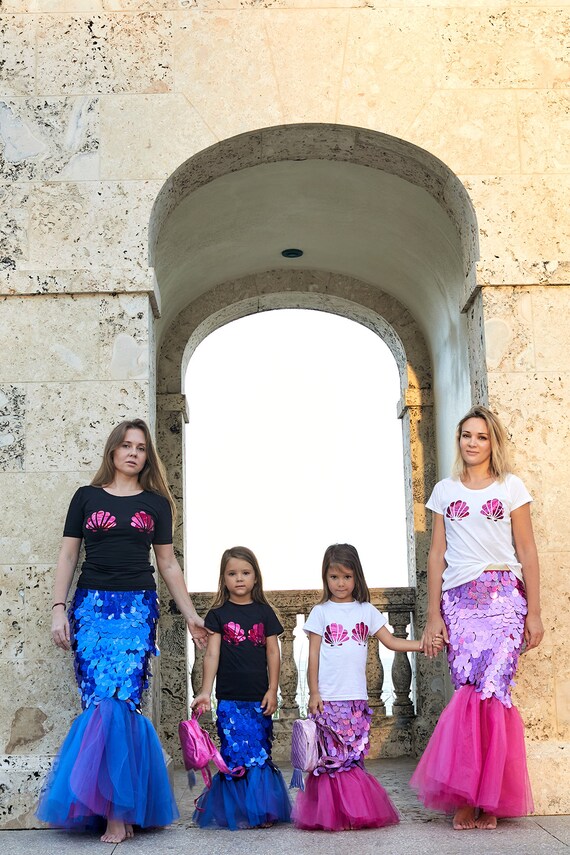 Mommy and me mermaid outfits hot sale