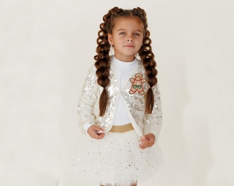 Gingerbread Costume for Girls: Perfect Christmas Elegance - First Christmas - Toddler festive outfit - Festive children's clothing