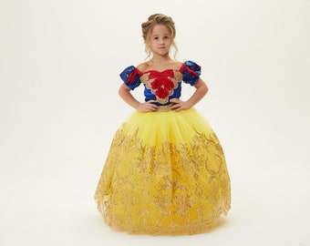 Princess Girl Dress Couture Dress Costume Dress Luxury Baby Dress Birthday Dress