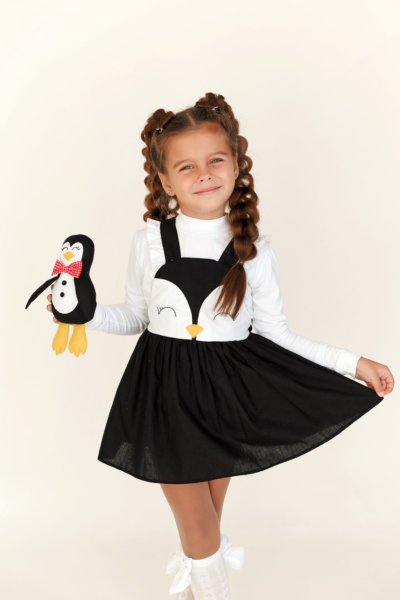 knee length dresses for ladies Genniewren Designs Happy Penguin Costume Doll Clothes Pattern 18 inch  American Girl Dolls main image 1