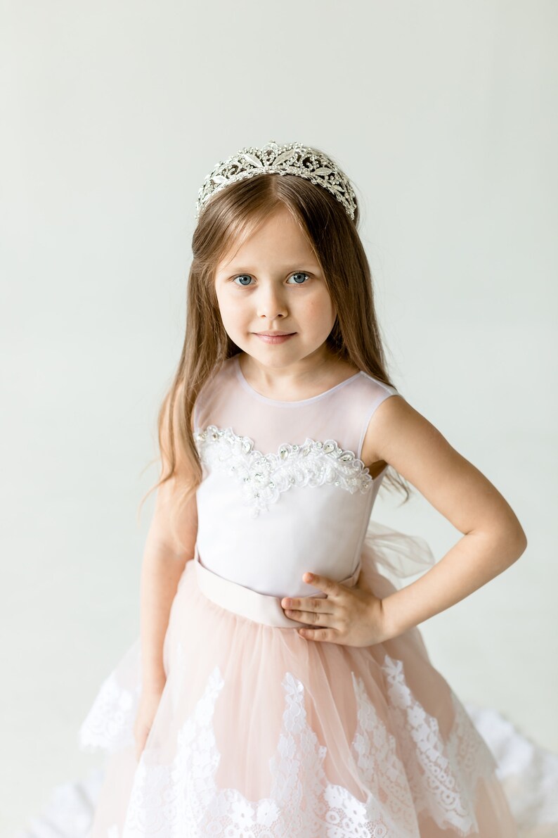 Blush Flower Girl Formal Dress for Flower Girl Handmade Dress Etsy