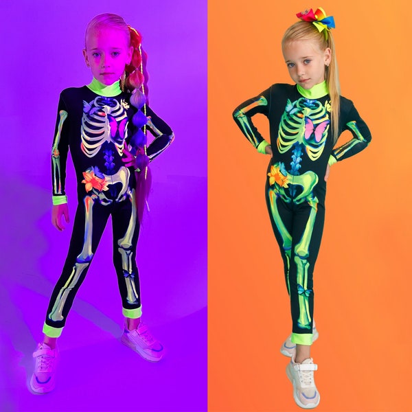 Day of the Dead Pom-Pom Costume Girls Dress and Headband