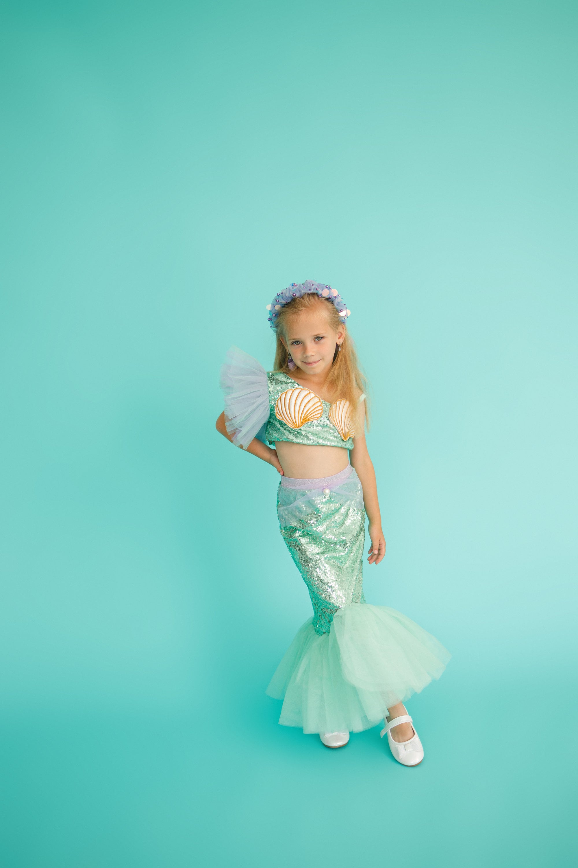 Fancy Dress Costume Dressy Daisy Girls Princess Mermaid Costume - Fairy  Tales Fancy Dress With Accessories Set Girls Mermaid Princess Costume