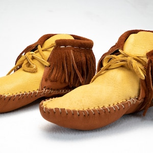 Handmade Moose & Elk Hide Moccasins