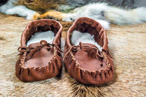 handmade moccasin slippers