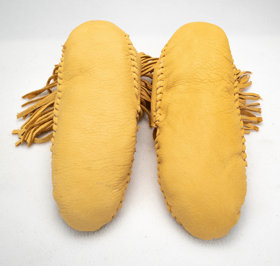 Handmade Moose or Elk Hide Moccasins Etsy