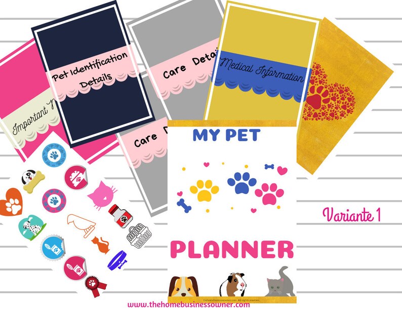 Pet Planner Printable for Pet Care, Editable Pet Organizer. - Etsy UK