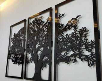 Baum des Lebens Wandkunst - Acryl Laser-Cut Wanddekoration