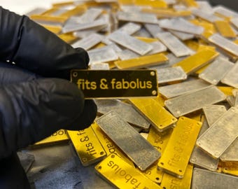 Personalisierte Acryl-Anhänger - Benutzerdefinierte Etiketten für Hochzeit, Geschenke, Kleidung, Taschen, Schuhe & DIY-Projekte