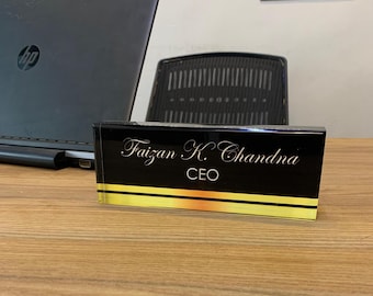 Schreibtisch Namensschild - Personalisiertes Schreibtisch Schild