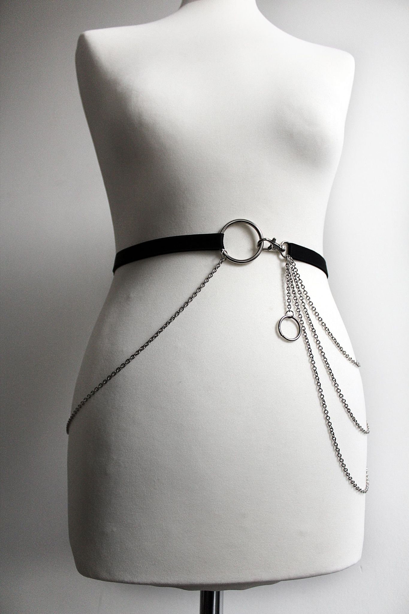 Drape Chain Link Belt Adjustable Etsy