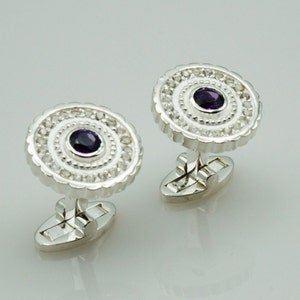 Sophisticated Sterling Silver Cufflinks for the Modern Man - Perfect for Any Occasion