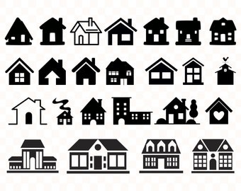 Download House Silhouette Etsy