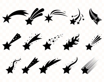 Shooting Star Svg Etsy