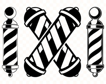 Barber Pole Svg Etsy