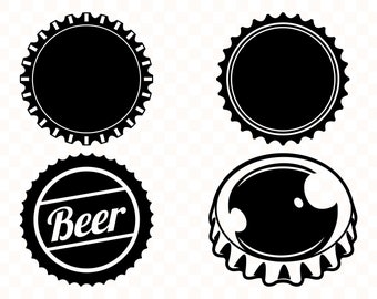 wallpapers Clip Art Beer Cap bottle cap dxf etsy