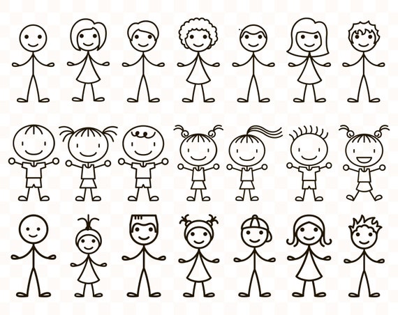 Download Free Svg Stick Family File For Cricut