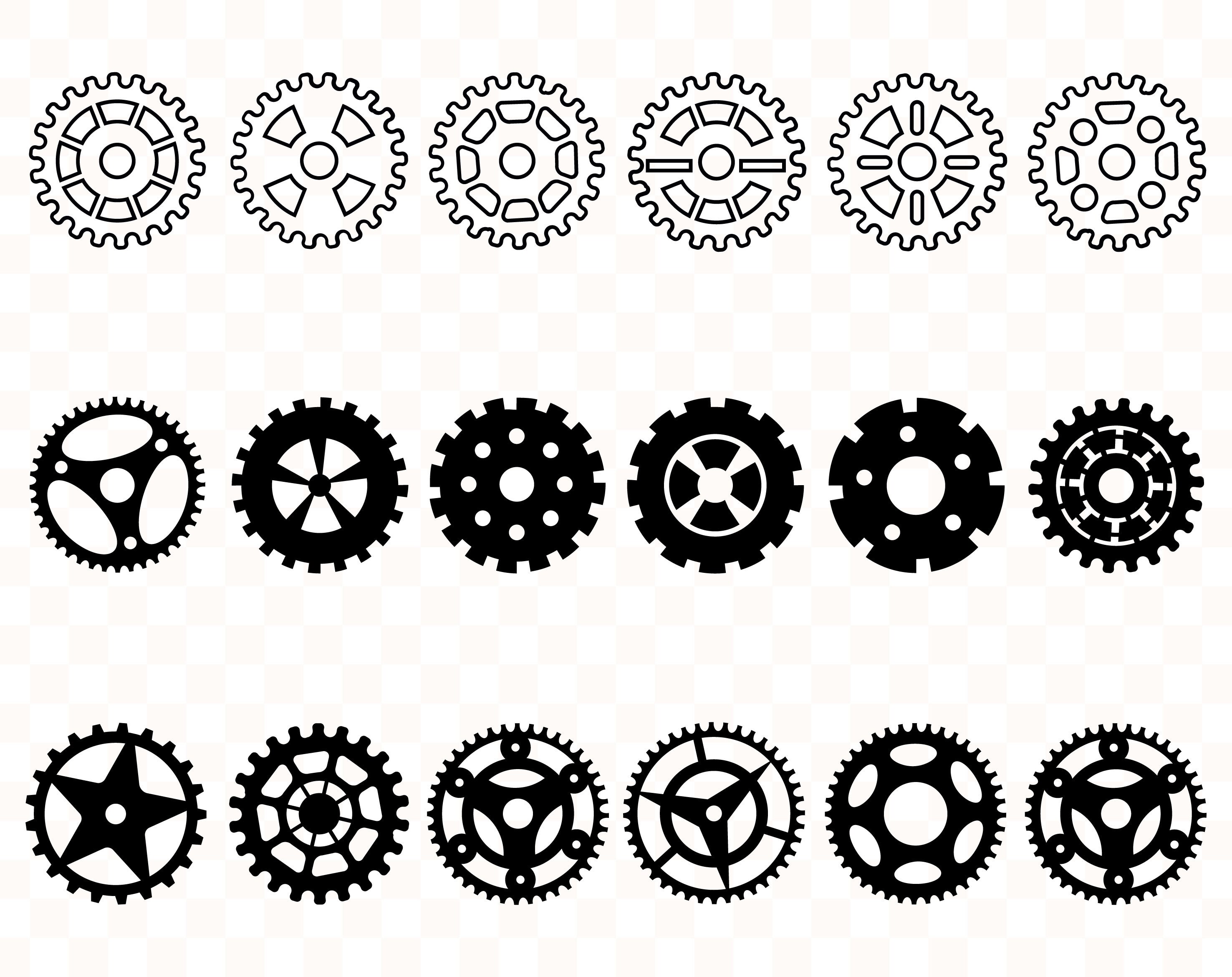 Gear svg Gear svg files Gear cogs svg Steampunk svg Gears svg | Etsy