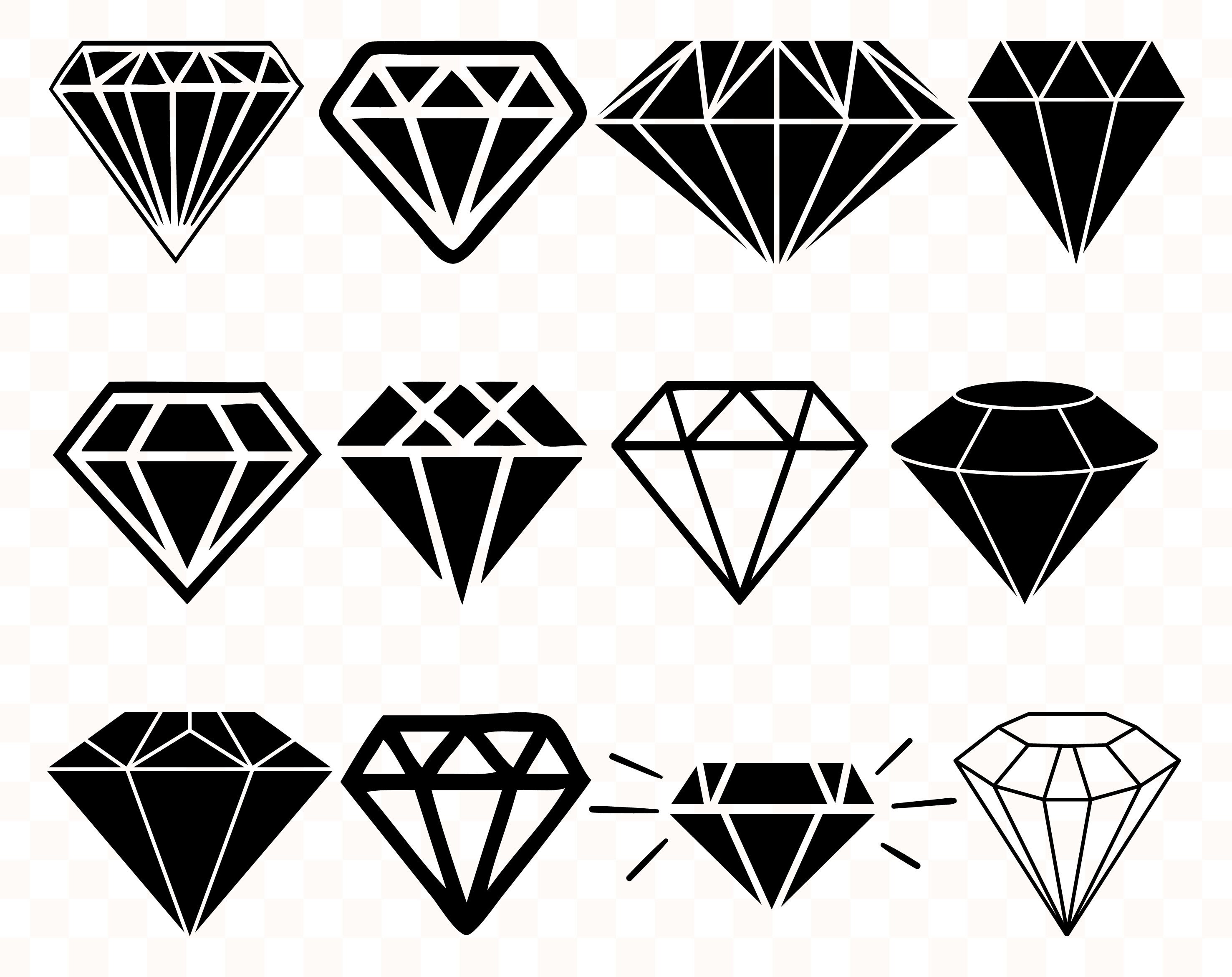 Diamond svg Diamond svg bundle Diamond svg files Diamond image Etsy