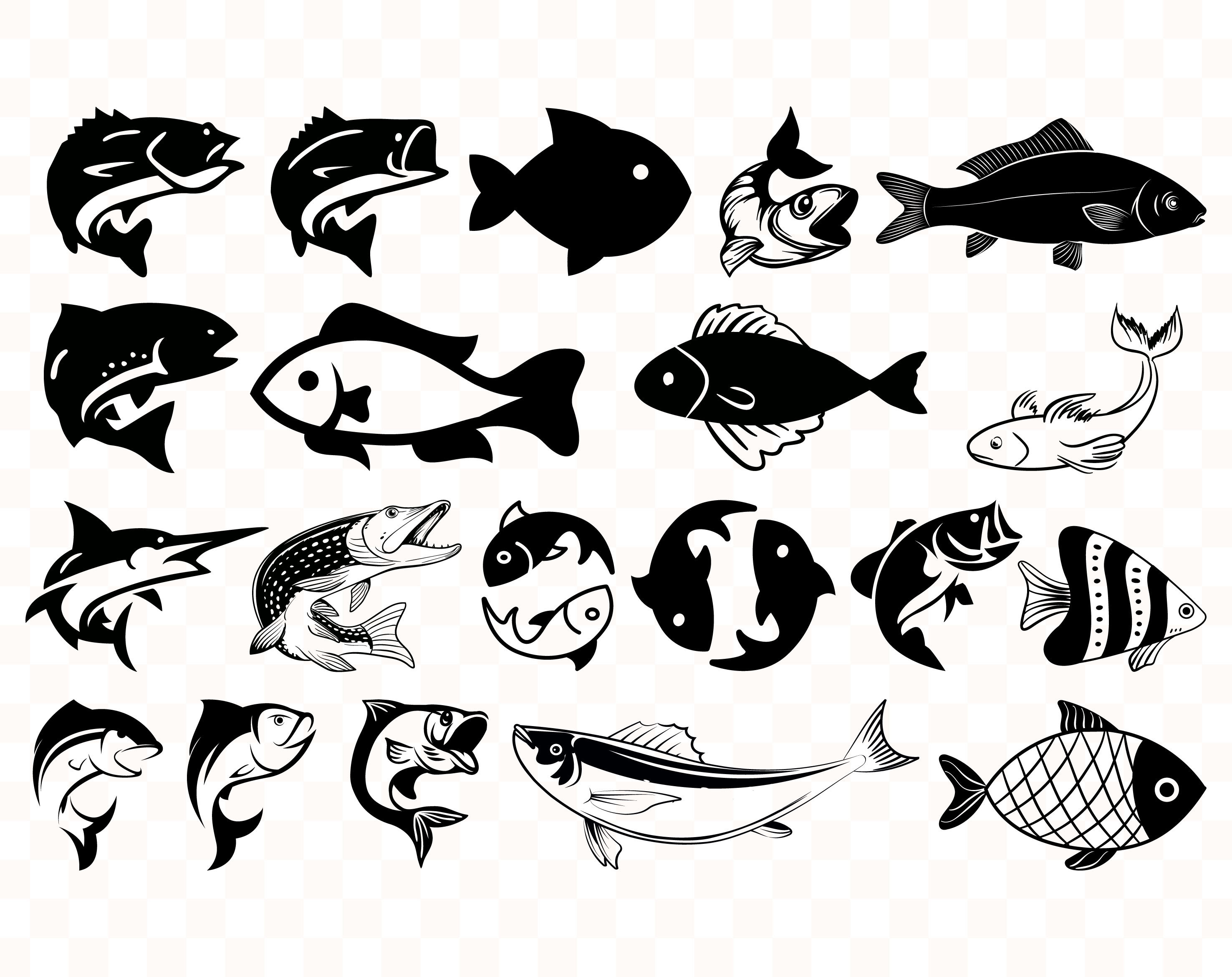 Download Fish Cut File Sea Bass Svg