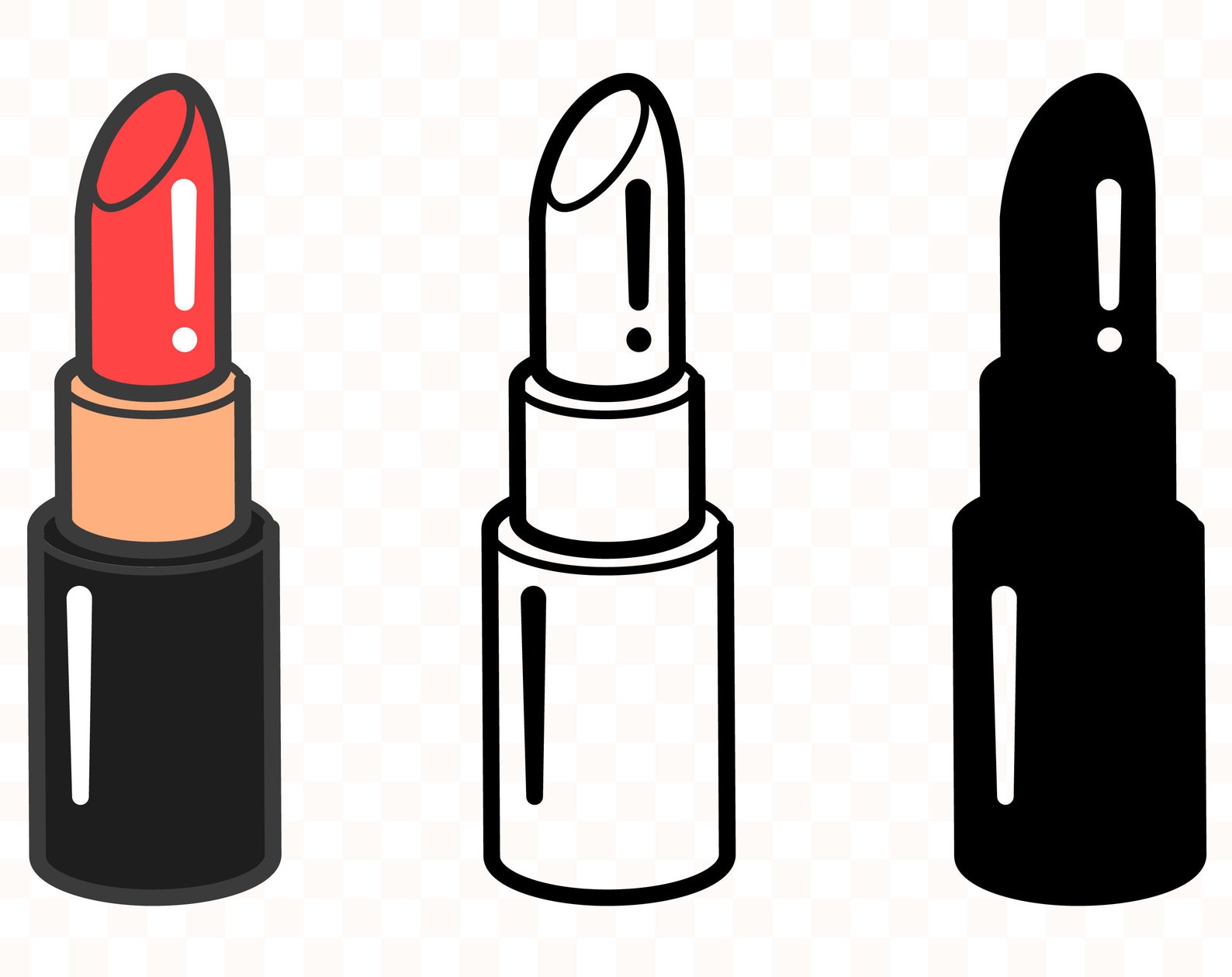 Lipstick svg Lipstick cut file Lipstick clipart Lipstick clip Etsy