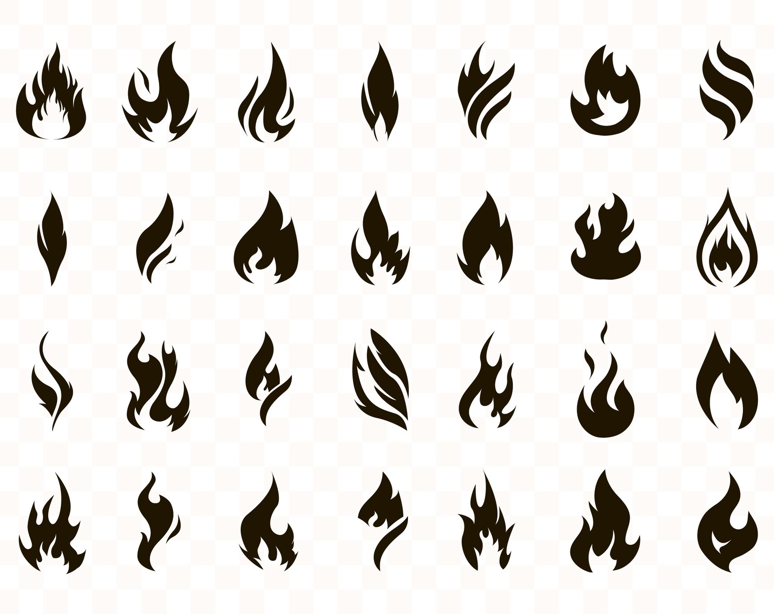 Flame svg Flame svg bundle Flame clipart Files for Cricut Etsy