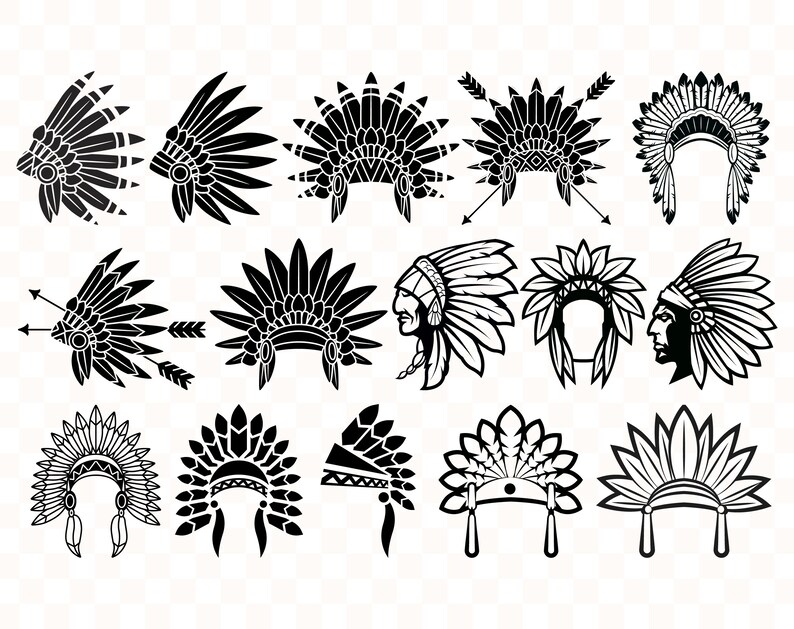 Download Headdress svg Headdress svg files Indian svg Indian ...