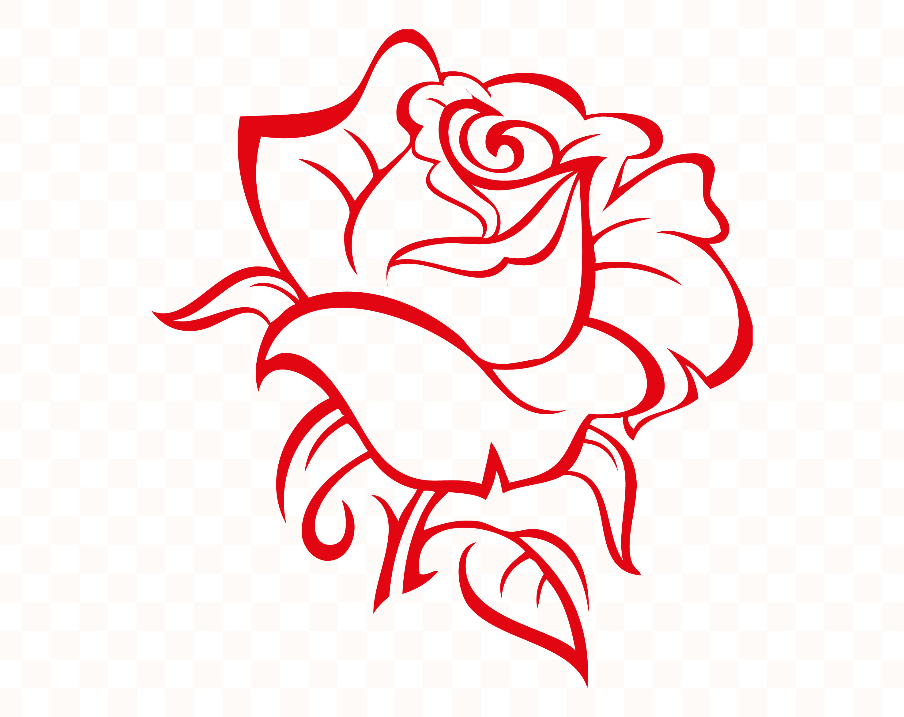 Rose Svg Rose Clipart Rose Clip Art Rose Silhouette Rose Svg Etsy