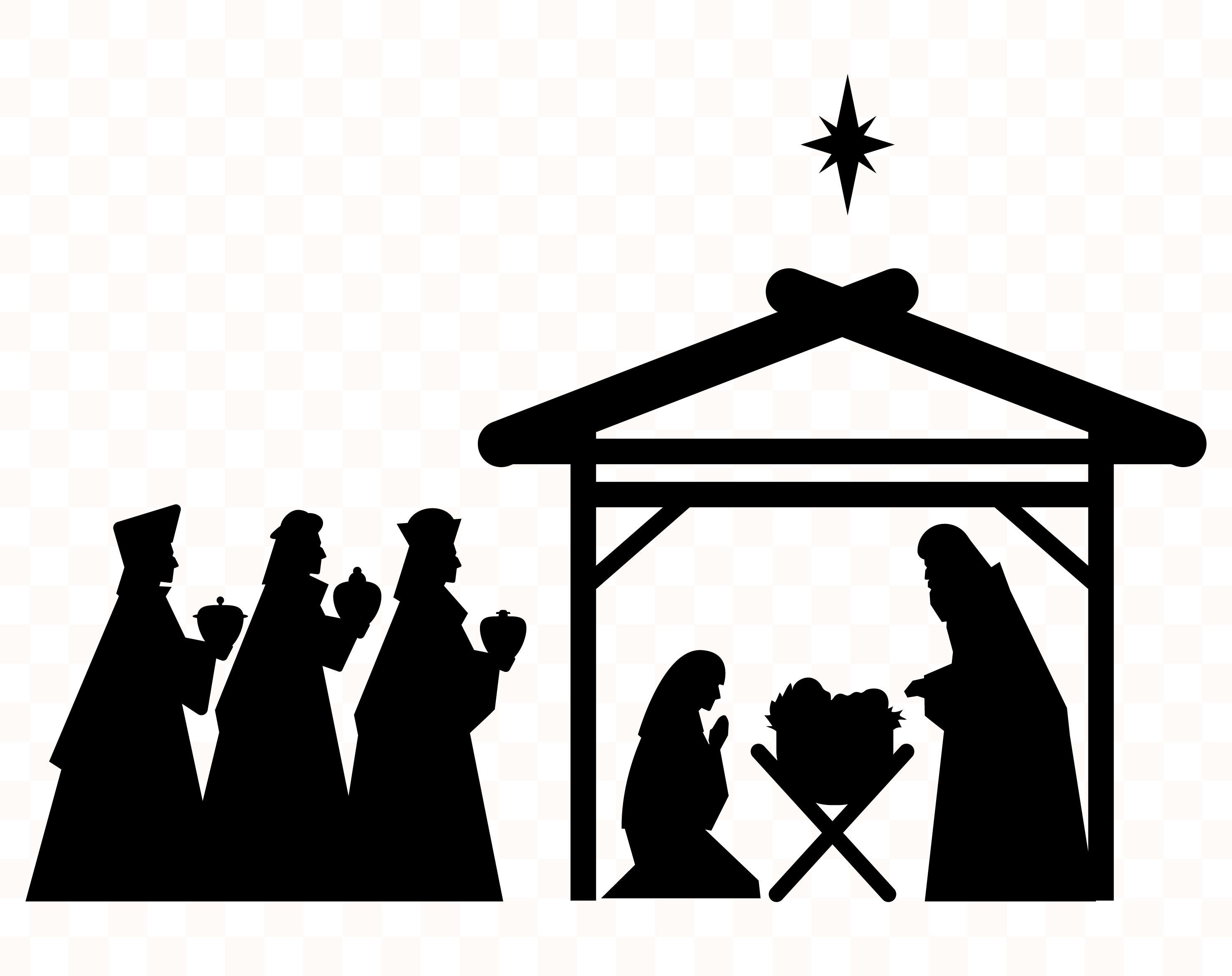 Nativity svg Nativity cut file Christmas svg Christmas eps | Etsy
