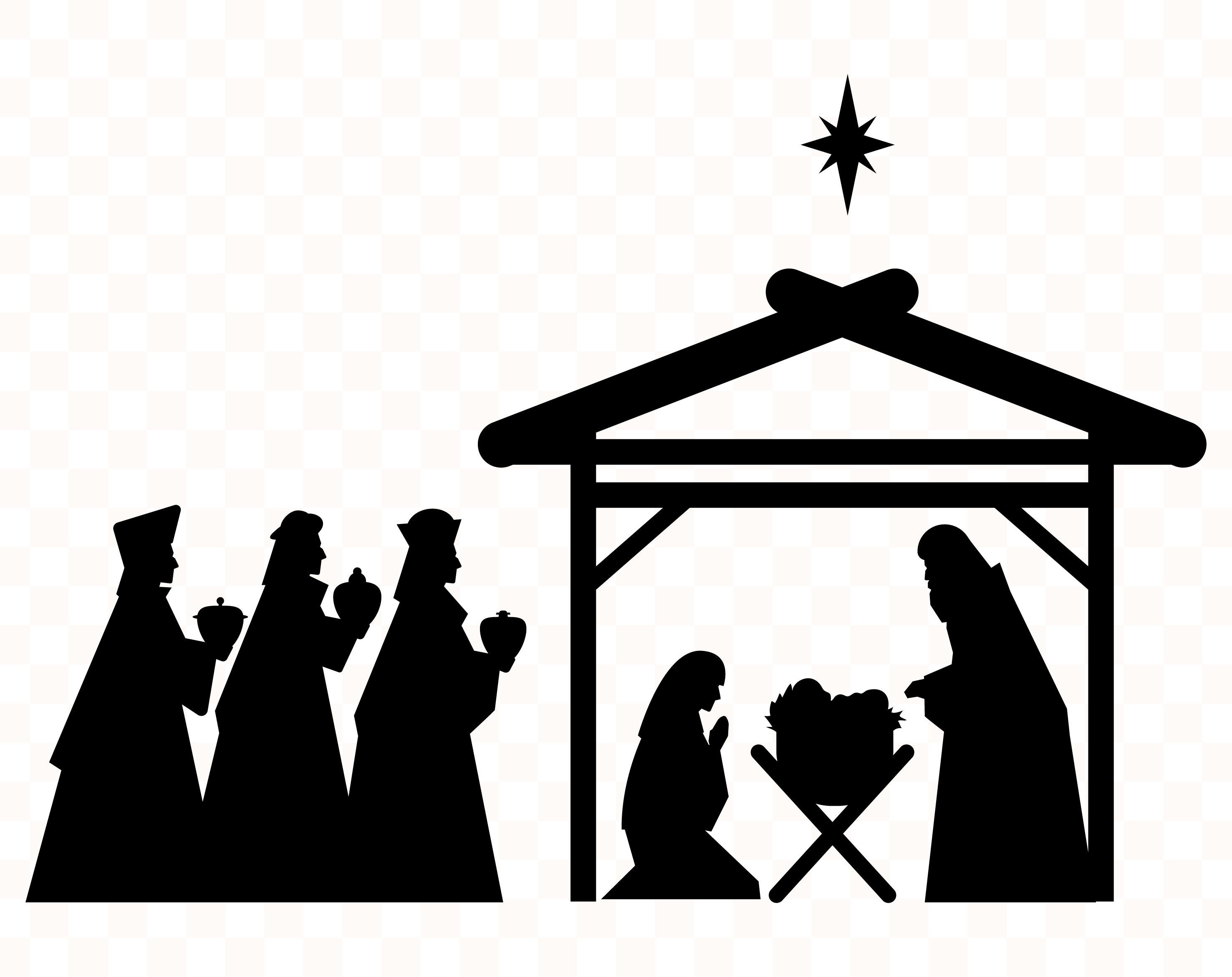 Nativity Scene Svg Nativity Svg Christmas Svg Jesus Svg Etsy Images