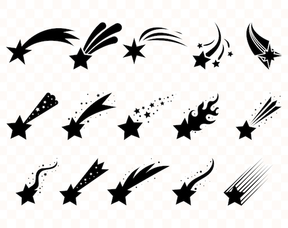 Download Shooting Star Svg Shooting Star Bundle Shooting Star Clipart Etsy