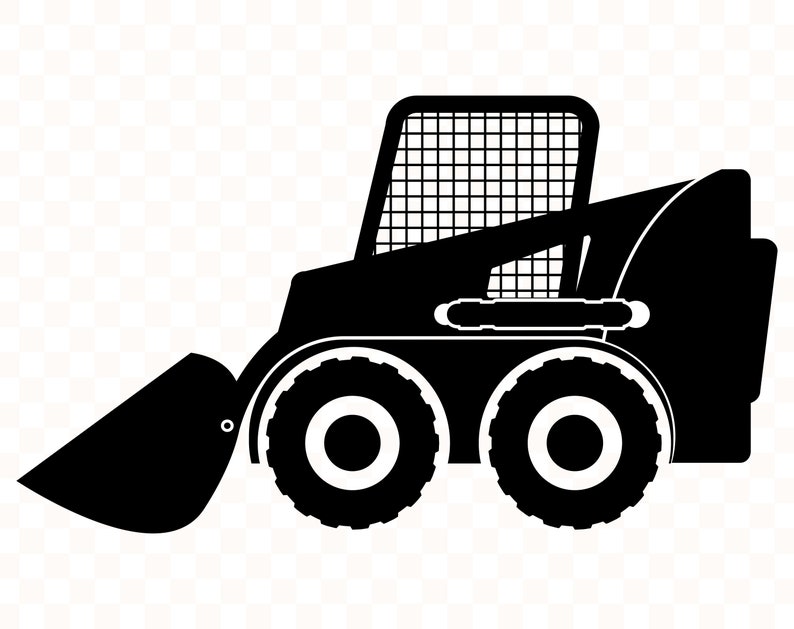 Skid steer svg Skid steer svg file Skid steer png Skid loader | Etsy