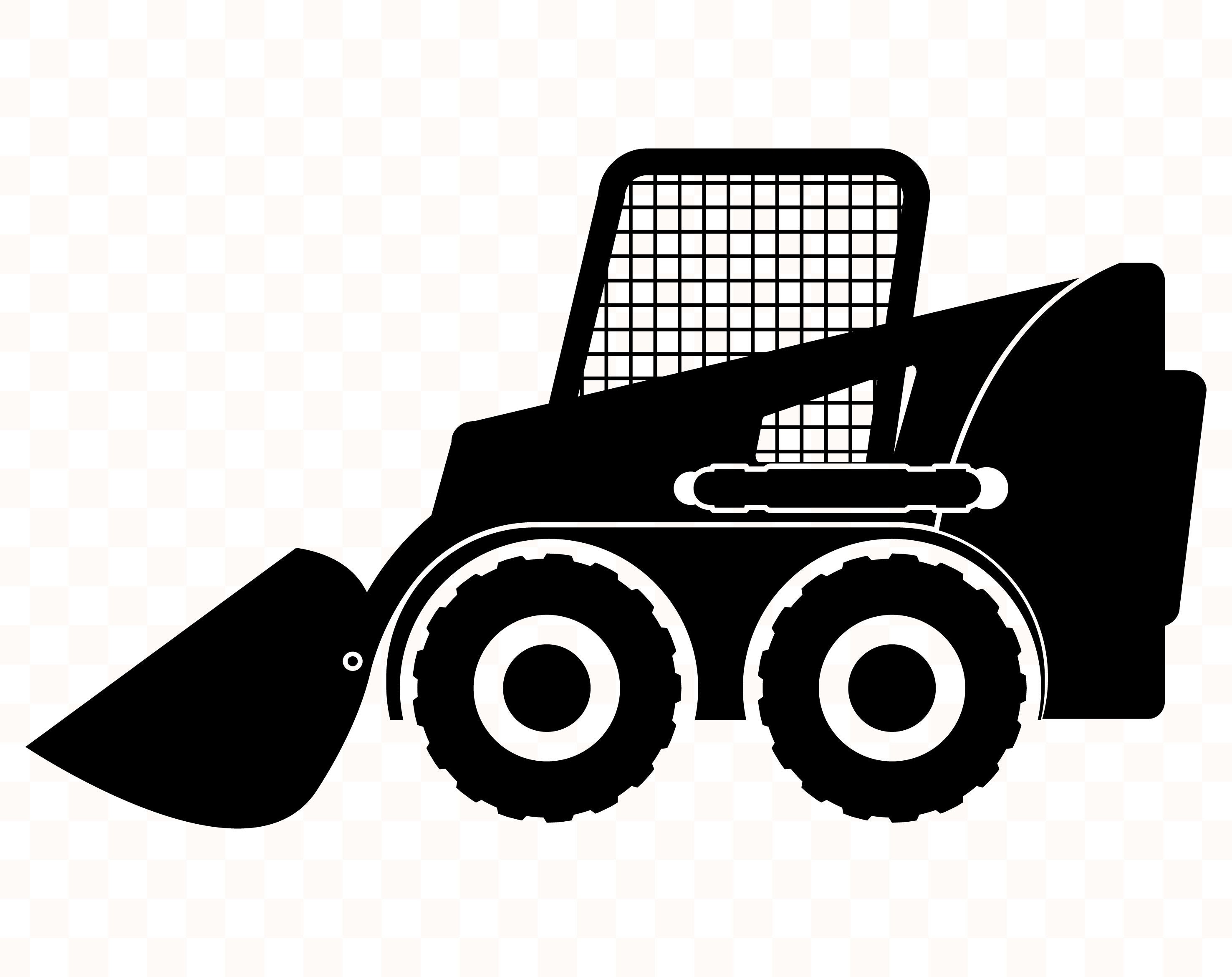 Skid steer svg Skid steer svg file Skid steer png Skid loader Etsy