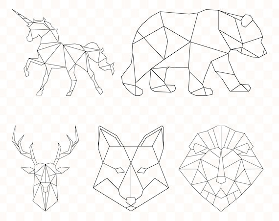 Download Geometric Animals Svg