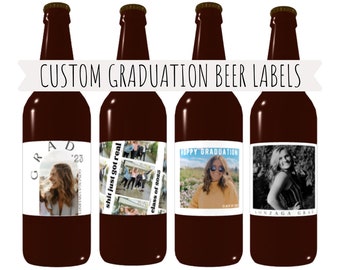 Custom Photo Beer Labels (Graduation Gift)