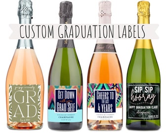 Custom Wine & Champagne Labels (Graduation Gift)