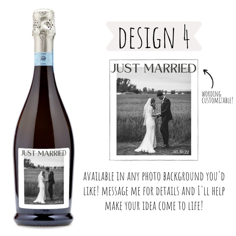 Custom Photo Wine & Champagne Labels Wedding or Anniversary Gift image 5