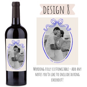 Custom Photo Wine & Champagne Labels Wedding or Anniversary Gift image 9