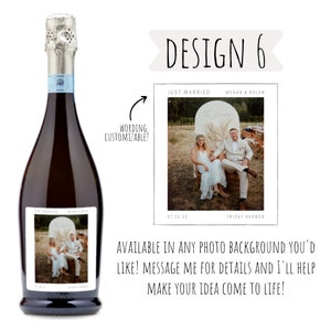 Custom Photo Wine & Champagne Labels Wedding or Anniversary Gift image 7