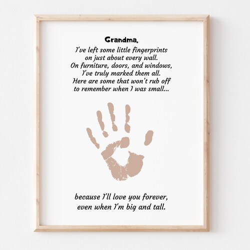 Printable DIY Handprint Art for Kids Personalized - Etsy