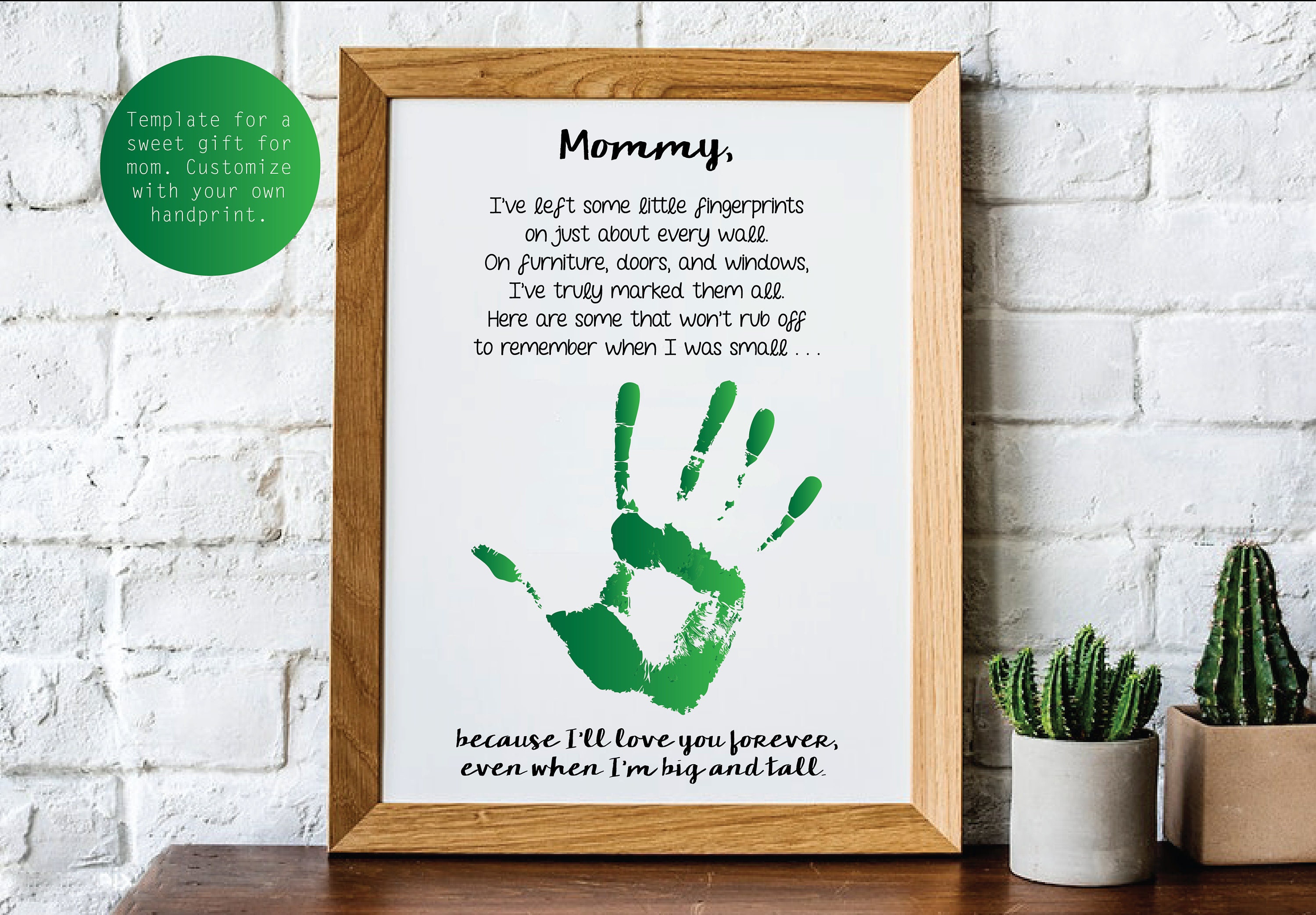 Mommy Handprint Poem Printable
