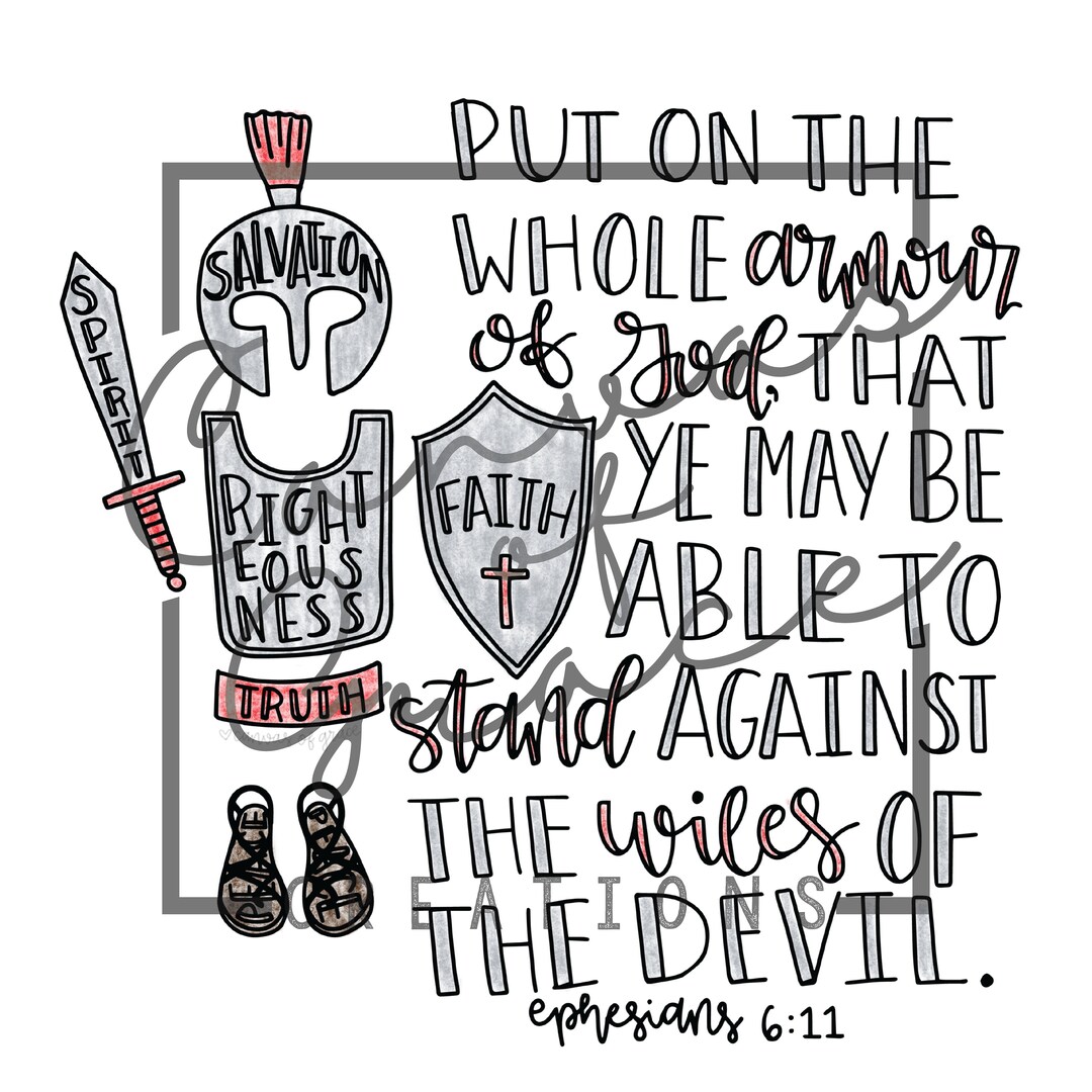 KJV Armor of God Ephesians 611 Digital Download Etsy