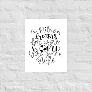 The Greatest Showman A Million Dreams Mother & Child Song Lyric Print -  Song Lyric Designs