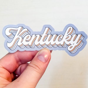 Retro Kentucky Sticker, Kentucky, KY, Home, Laptop Sticker, Kentucky Lover Gift, Kentucky Native, Home sweet Home, Retro