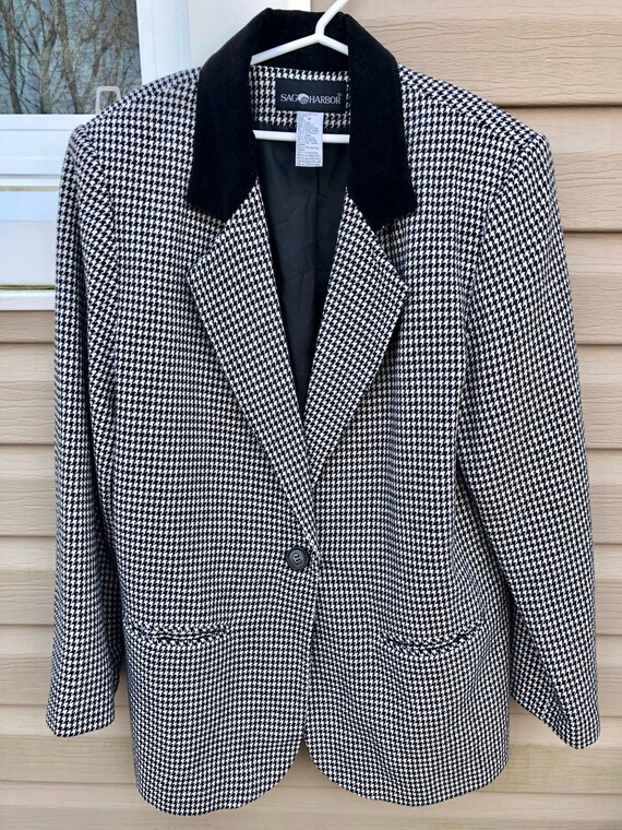 90s Checkered Blazer