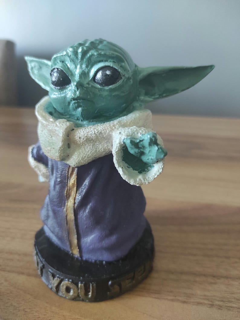 Baby Yoda Statue: 15 cm ... 15 cm ... 2 Yoda für Sie Bild 4